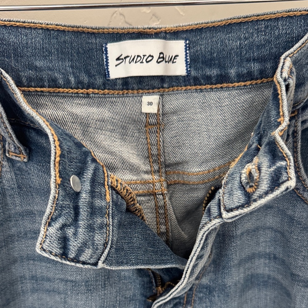 Studio Blue Women's Flare Jeans - Classic Blue